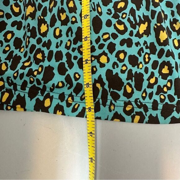 Mud Pie elastic waist with tie green and yellow dress size L - Picture 6 of 7